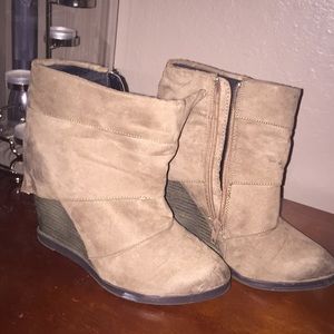 Wedge booties